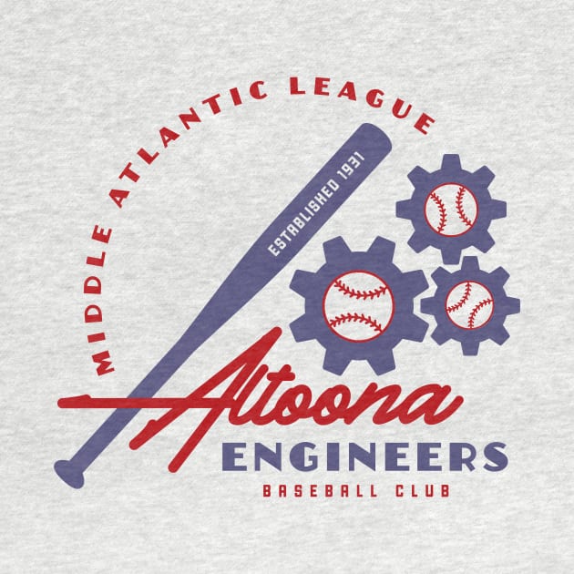 Altoona Engineers Baseball by MindsparkCreative